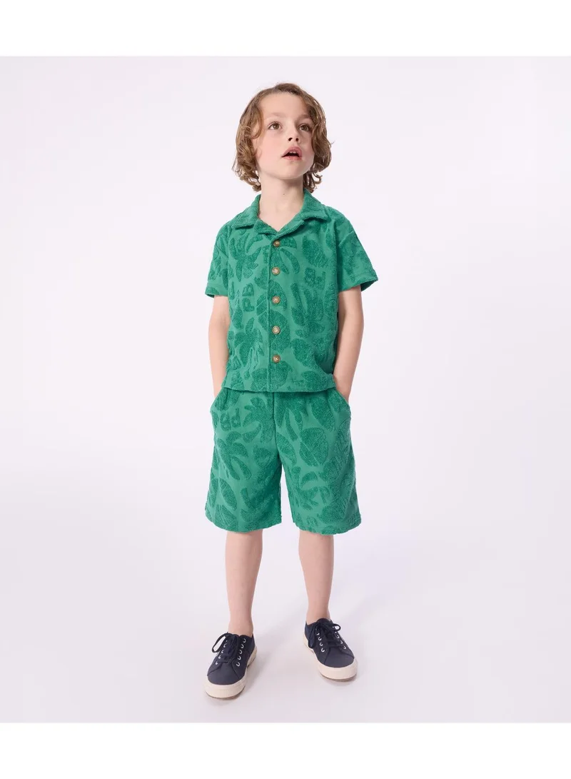 Petit Bateau Children's short-sleeved cotton shirt